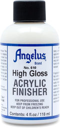 Angelus Brand Acrylic Leather Paint High Gloss Finisher No. 610 - 4oz, Packaging may vary