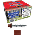 Metal Roofing Screws: (2000) 10 x 1-1/2" Red Hex Head Sheet Metal Roof Screw. Self Starting Metal to Wood siding Screws. EPDM Washer. Colored Head