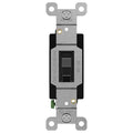ENERLITES 4-Way Toggle Light Switch, Four Way, Side Wiring, Copper Wire Only, Grounding Screw, Residential Grade, 15A 125VAC 60Hz, UL Listed, 84150-BK, Black