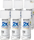 Rust-Oleum 331171-6PK Painter's Touch 2X Ultra Cover Spray Paint, 12 oz, High Gloss White, 6 Pack