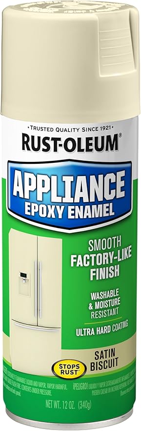 Rust-Oleum 210372 Specialty Appliance Epoxy Spray Paint, 12 oz, Biscuit