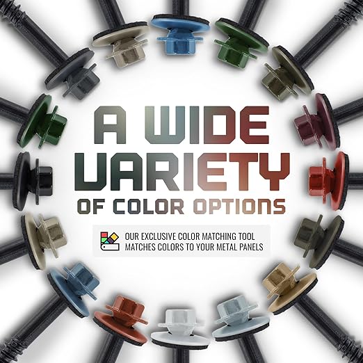 Fasteners Plus ST Fastening #10 x 3 Kwikseal Woodbinder Metal Roofing Screws Metal-to-Wood Light Stone (Pack of 250)