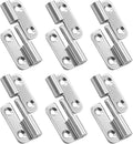 Bonsicoky 6 Pcs Stainless Steel Right Lift-Off Hinges, 1.5 Inch Detachable Slip Joint Small Flag Hinges with Screws