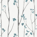 Timeet Peel and Stick Wallpaper White and Blue Floral Wallpaper Boho Leaf Contact Paper Self Adhesive Removable Wall Paper for Bedroom Bathroom Cabinet Wall Decoration 16"x78.7"