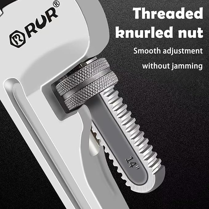 Verida 36 Inch Aluminum Pipe Wrench | Plumbers Wrench, Heavy Duty Plumbing Tools | Forged from High Carbon Steel | Suitable for Water Pipes, Plumbing, Fire Protection Pipe Tools