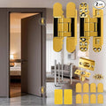6inch Hidden Door Hinge,Concealed Hinges,Hidden Door Hardware kit,Invisible Door Silent 180 Degree Swing Hinge 3-Way Adjustable Butt 6 x 2.5 x 1inch (Gold, 7 inches)
