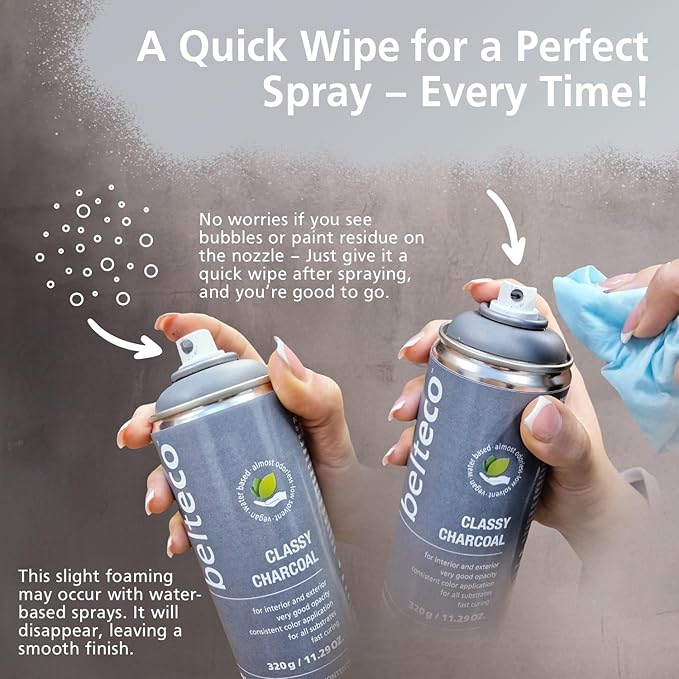 Silver Paint Spray Crush Semi Gloss | Water based & Odorless | Eco-Friendly & Vegan | Weather & UV-Resistant | For all Substrates | Fast Drying & High Coverage | For Indoor/Outdoor