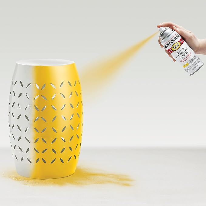 Rust-Oleum 7747830 Stops Rust Spray Paint, 12 oz, Gloss Sunburst Yellow