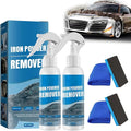 Iron Powder Remover Spray, Multi-Functional Quick-Acting Rust Removal Spray for Metal Surfaces, 100 Ml Iron Powder Remover, Fast-Acting Iron & Rusts Cleaner for Wheels, Rims, Metal (2PCS)