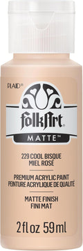 FolkArt Acrylic Paint in Assorted Colors (2 oz), 229, Cool Bisque