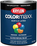 Krylon® COLORmaxx™ Brush-On, Gloss, Regal Blue, 1 Quart