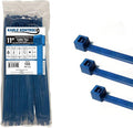 Kable Kontrol Metal Detectable Blue Zip Ties 100 Pcs, 11 Inch, 50 Lbs Test | Iron Infused Cable Ties, Self-Locking, Metal Detector Compatible, Material Complies FDA Standards