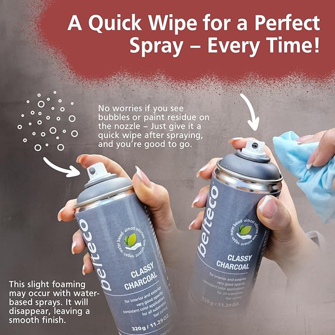 Lobster Red Spray Paint | Water based & Odorless | Eco-Friendly & Vegan | Weather & UV-Resistant | For all Substrates | Fast Dryin