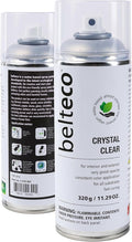 Crystal Clear High Gloss Spray Paint | Water based & Odorless | Eco-Friendly & Vegan | Weather & UV-Resistant | For all Substrates | Fast Drying with High Coverage | For Indoor/Outdoor Use