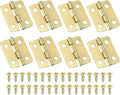 PATIKIL Small Butt Hinges 3/4 Inch, 8 Pack Mini Jewelry Box Hinge with Screw for Jewelry Wooden Boxes Cabinet Drawer Doors Gate, Gold