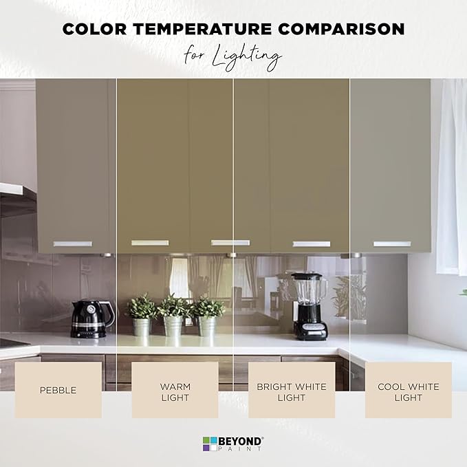 Beyond Paint All-in-One Refinishing Paint, No Sanding, Matte Finish for Cabinets, Countertops, Furniture and Doors, 1 Pint, Pebble