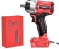 DIYtoolifz Cordless Impact Wrench 1/2" Compatible with Milwaukee 18v Battery (Bare Tool), 300 FT-LBS Brushless Impact Driver, Portable Electric Impact Gun with LED Work Light, 3-Speed Control