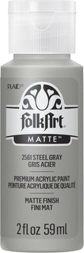 FolkArt Acrylic Paint in Assorted Colors (2 oz), 2561, Steel Gray