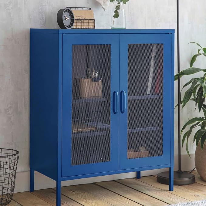 DWIL Matte Finish Furniture Paint - 16 Oz Wood Paint for Cabinets, Doors, Tables, and Dressers Refinishing - Water-Based, Non-Toxic & Odorless, Easy to Apply(Prince Blue)-Without Tools