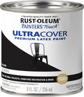 Rust-Oleum 1979730 Painter's Touch Latex Paint, Half Pint, Gloss Black, 8 Fl Oz (Pack of 1)