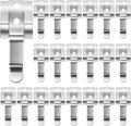 Shimeyao 20 Pack Stainless Steel Placard Spring Clip 1 Inch x 2.5 Inch Stainless Steel Replacement Spring Clip for Placard Holder
