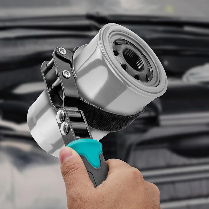 DURATECH Anti-Slip Small Swivel Oil Filter Wrench, 2-3/4" to 3-1/4" | Oil Filter Removal Tool, Ideal for Car Repair Tools