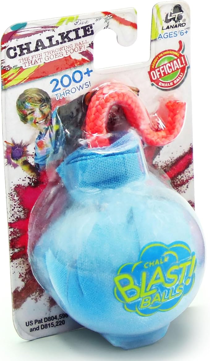 Lanard Chalkie: Chalk Blast Balls - 6 Pack - Colorful Assorted Balls, Explosive Color Fun, 200+ Throws Per Chalk Bomb, Family Outdoor Activities, Holi festivals, and more Ages 6+