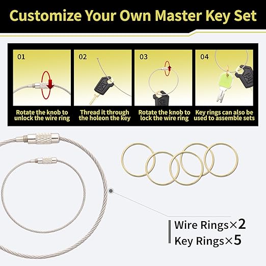 Heavy Equipment Keys Master Set, 32 PCS Construction Keys for CAT Caterpillar John Deere Case JCB Hyster Hitachi Kubota Yanmar Sany Bobcat Takeuchi Toyota Hyundai