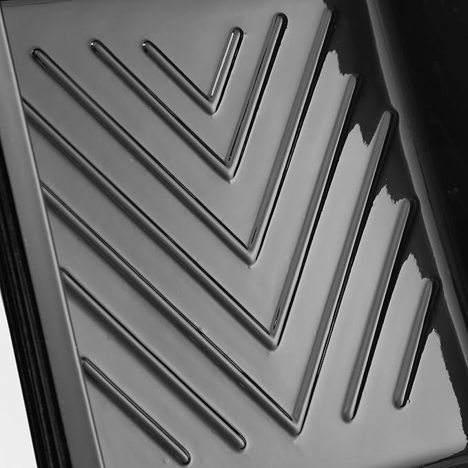 Bates 4 Inch Paint Tray Liners - 12 Pack Black Plastic Disposable Paint Pans