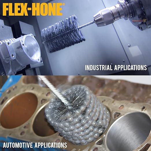 Brush Research GBD41232 FLEX-HONE®, 4-1/2" (114mm) Diameter, 320 Grit, Silicon Carbide, For Mild Steel, Stainless Steel Cast Iron and Softer Ferrous Materials