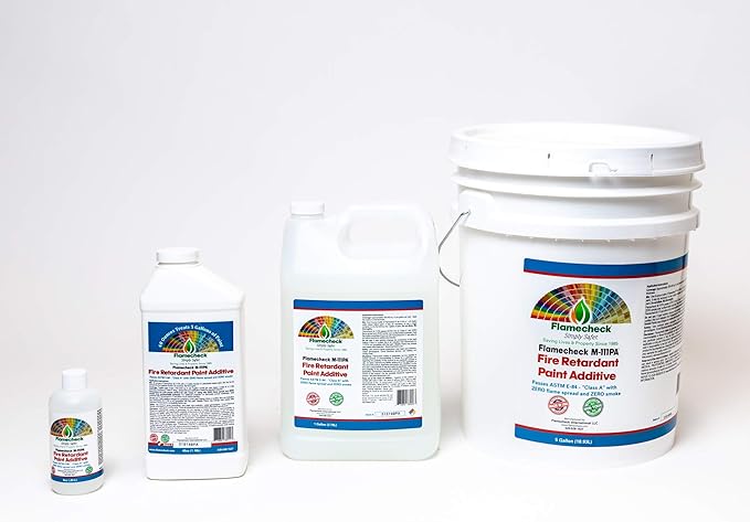 Flamecheck M-111PA Fire Retardant Paint Additive (40 ounces) Mix 8 ounes to 1 US Gallon of Latex paint or primer.