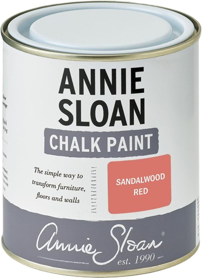 Annie Sloan Chalk Paint® (Sandalwood Red, 500 ml/16.9 Fl Oz) a unique decorative paint for furniture, cabinets and home décor with no sanding or priming
