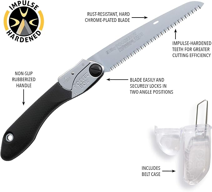 Silky Professional Series PocketBoy Folding Saw 170mm Medium Teeth (340-17)