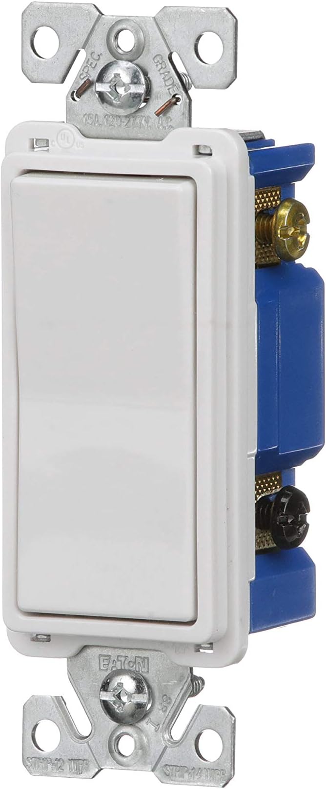 Eaton 7504W-SP-L 15-Amp, 120-Volt Standard Grade 4-Way Decorator Switch, White