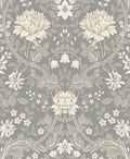 NextWall Honeysuckle Trail Floral Peel and Stick Wallpaper (Daydream Grey)