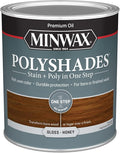 Minwax PolyShades Wood Stain + Polyurethane Finish – Quart, Honey, Gloss