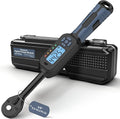 Digital Torque Wrench| ±2% Accuracy | Dual Alarm System | Short Handle Design | Electronic Torque Wrench Digital for Bicycle Moto/Auto Blue1 3/8" 3-60 N.m