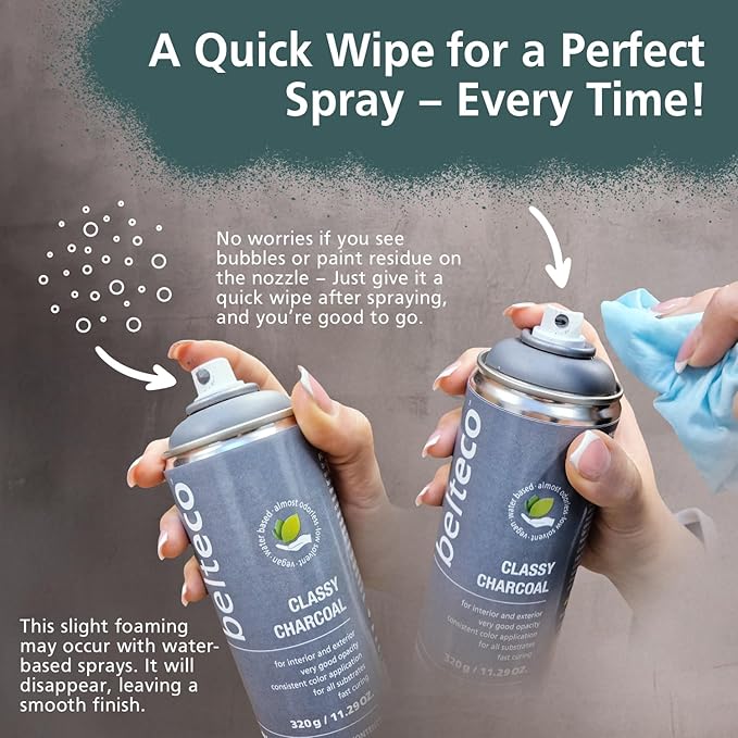 Basil Smash Green Spray Paint | Water based & Odorless | Eco-Friendly & Vegan | Weather & UV-Resistant | For all Substrates | Fast Drying with High Coverage | For Indoor/Outdoor Use