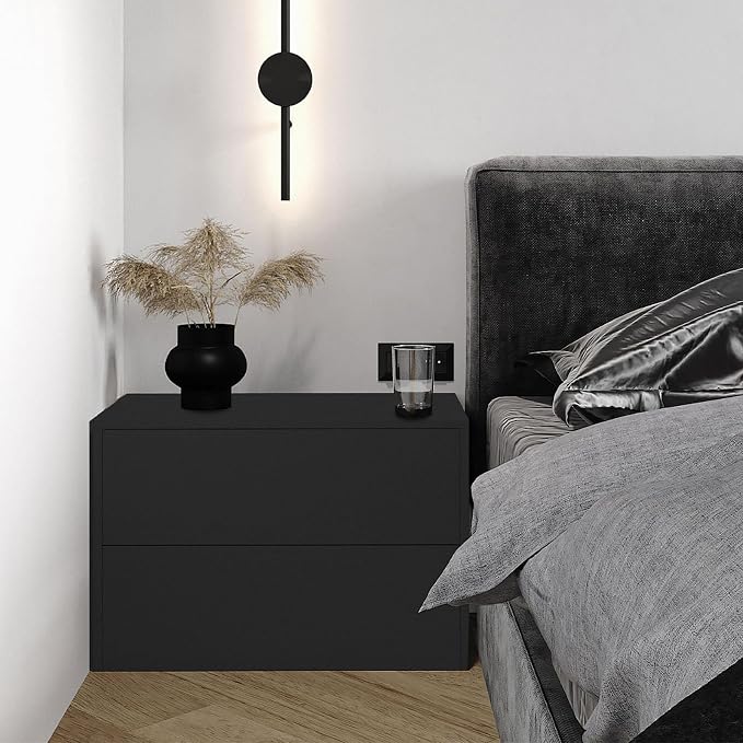 Black Wallpaper Peel and Stick with Tools, Matte Black Contact Paper | Self-Adhesive and Removable 17.7'' x 590.5'', Thickened Wall Paper for Cabinets, Drawers and Countertop
