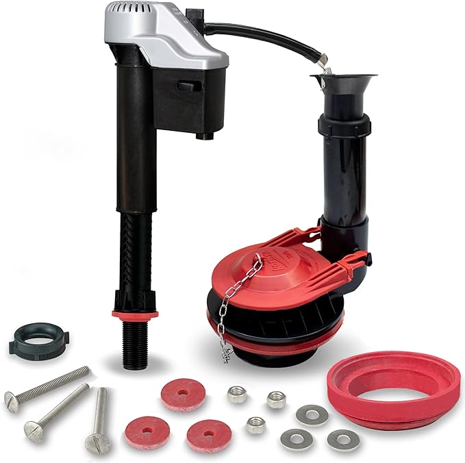 Korky Complete Toilet Repair Kit - Size: Large 3-Inch - Fixes: Running, Noisy, No/Slow Refill, and No/Weak Flush Toilets - Easy to Install, 5010MP