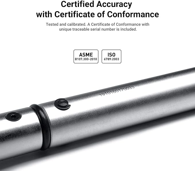 Capri Tools 50-250 Inch Pound Industrial Torque Wrench, 1/4" Drive