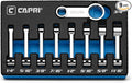 Capri Tools 3/8 in. Drive Torque Adapter Set, 12-Point Box End, 1/4 to 3/4 in., SAE, 9-Piece with Mechanic's Tray