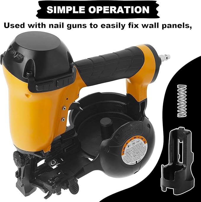 Vinyl Siding Adapter Kit Compatible with Bostitch RN46-1 Coil Roofing Nailer - Replaces Part VSA4 - Includes Spring & Instructions for Siding Installation
