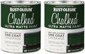 Rust-Oleum Forest Green Chalked All-in-One Ultra Matte Paint | One Coat Coverage | No Primer, Sanding, Or Topcoat Needed | Easy Clean Up | Made in USA | 30 OZ | 2 Pack