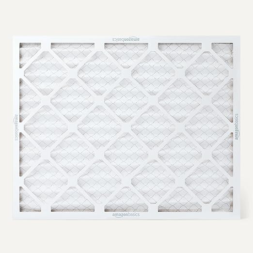 Amazon Basics MERV 5 AC Furnace Air Filter, 20x25x1 inches, 6-Pack (Actual size: 19.75" x 24.75" x 0.75")
