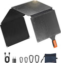 40W Solar Panel Charger: Ultra-Lightweight & Portable Solar Phone Charger for Camping, Hiking, Backpacking, USB-C and USB-A Port for iPhone, iPad, Samsung Galaxy, Power Bank, etc