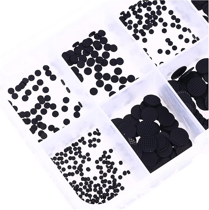 XiBany for IR Remote Control Conductive Rubber Buttons 500PCS Different Sizes Conductive Rubber Pads Keypad Repair Kit