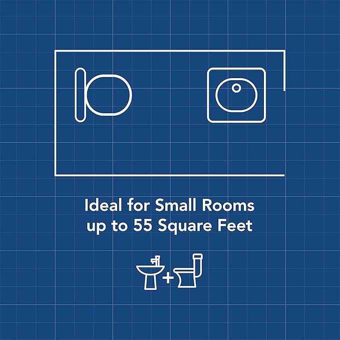Broan-NuTone Bathroom Exhaust Fan with LED Light – Easy Retrofit Without Attic Access, Quiet 0.9 Sones, Effective Ventilation at 60 CFM ENERGY STAR Certified Moisture and Odor Control