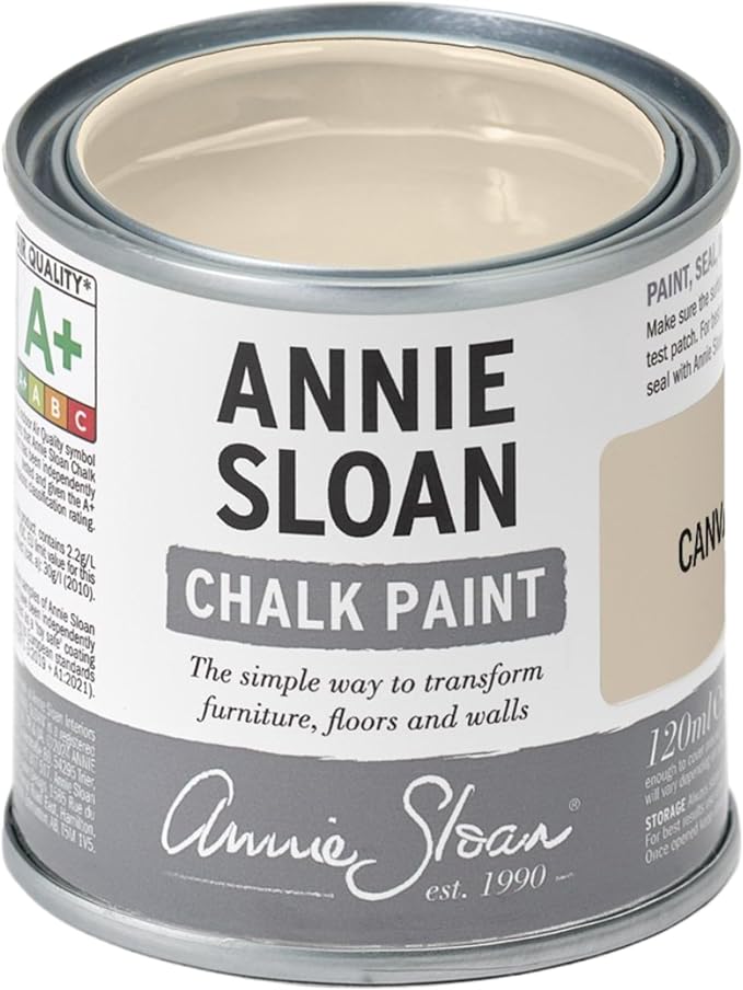 Annie Sloan Chalk Paint® (Canvas, 120 ml/4.06 Fl Oz) a unique decorative paint for furniture, cabinets and home décor with no sanding or priming