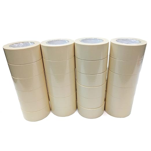 Shurtape CP105 General Purpose Masking Tape, 1.42" x 60 yds, Beige, Made in USA, Removes Easily Without Leaving Sticky Residue, Easy-to-Tear Masking Tape